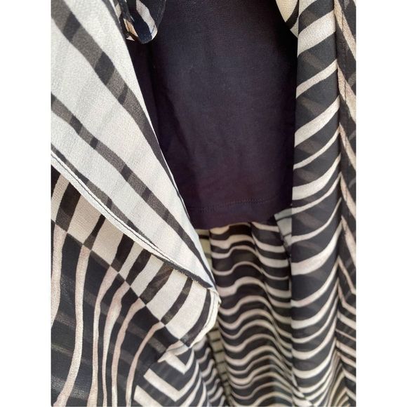 Anthropologie Cabi Cha Cha Maxi ruffle Geometric Maxi Dress Size Small - Picture 10 of 13